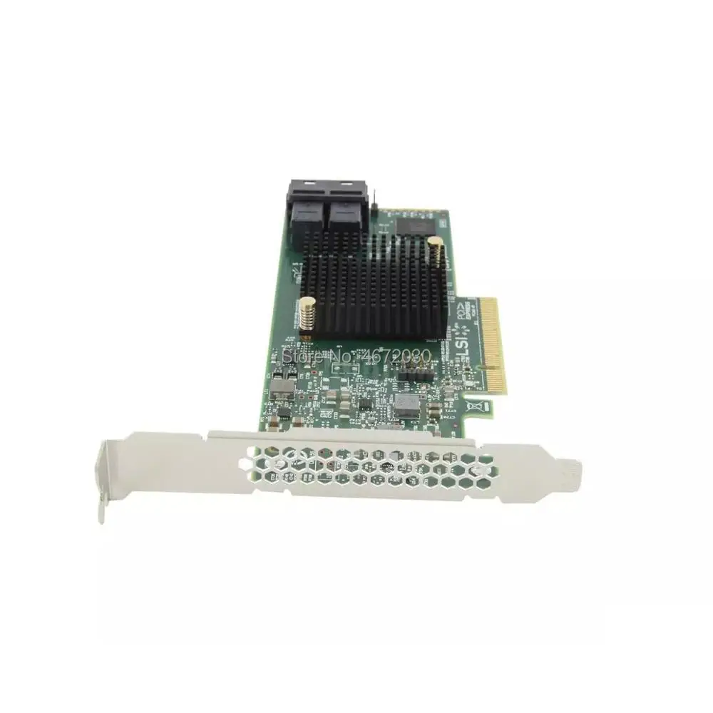 Новый 8 портовый хост адаптер Broadcom Avago LSI SAS 9300 8i LSI00344 SFF8643 без кэш памяти HBA PCI E3.0 x8