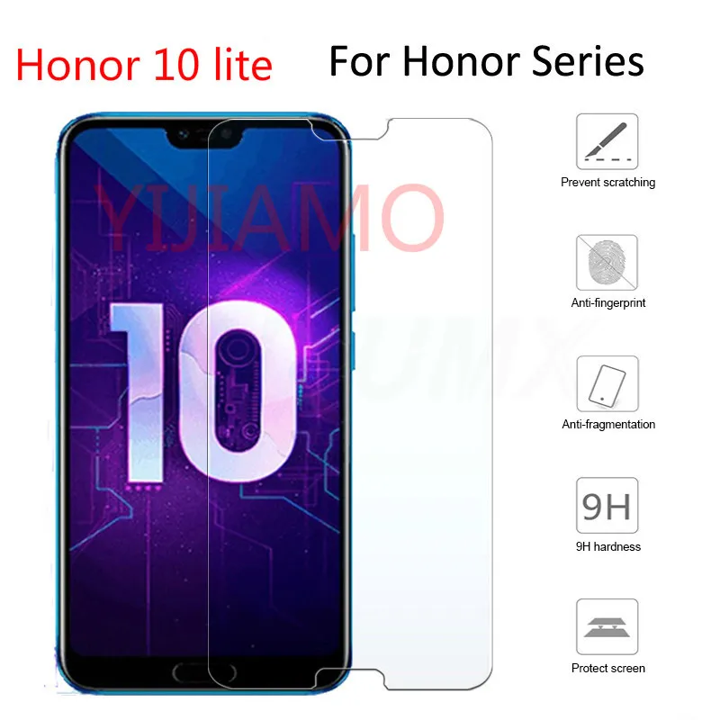 Закаленное стекло 9h для Huawei Honor 10 lite 7 8 9 8x honor Play Защитное экрана Lite защитный