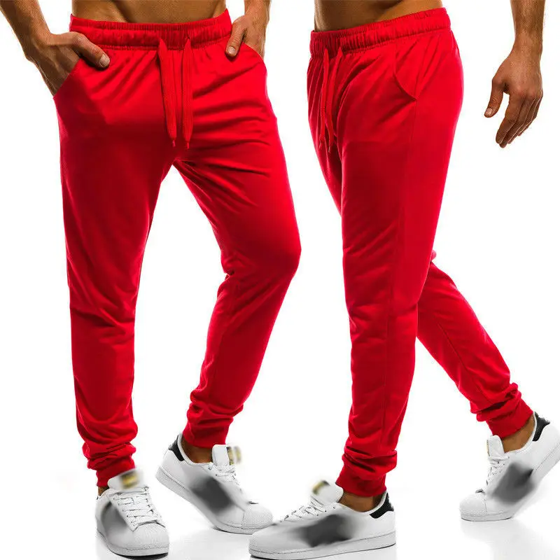 

hirigin Men's Slim Fit Straight Leg Trousers Casual Pockets Lace Up Sweatpants Stylish Outdoor Bodybuilding Pants M-2XL