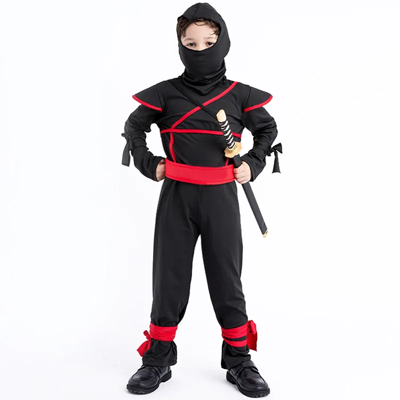 

Boy Kids Purim Ninja Warrior Costume Ninja Knight Cosplay Halloween Carnival Party Fancy Dress