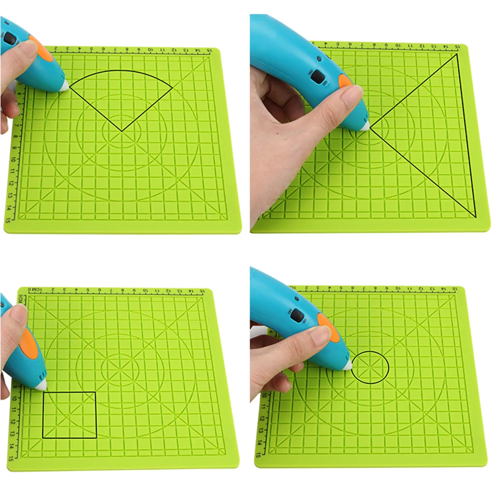 Силиконовый коврик аксессуары для 3d ручки зеленая доска рисования развивающие