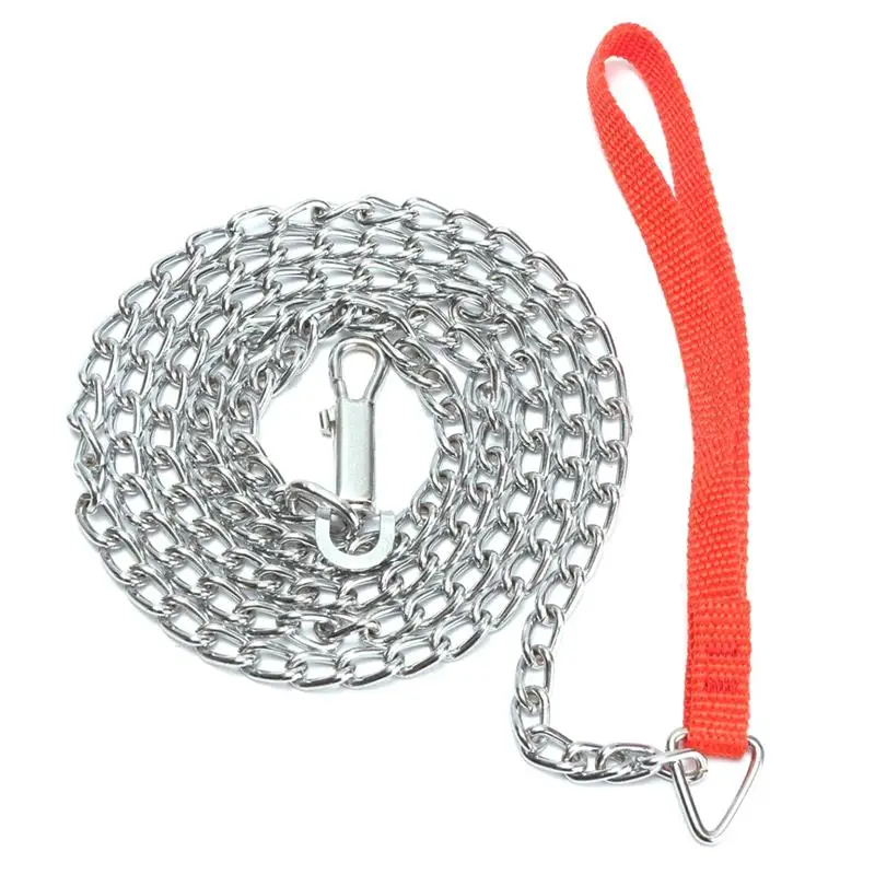 Ошейник аксессуары 1 6 м Heavy Duty с металлической цепочкой Собака Щенок прогулочный