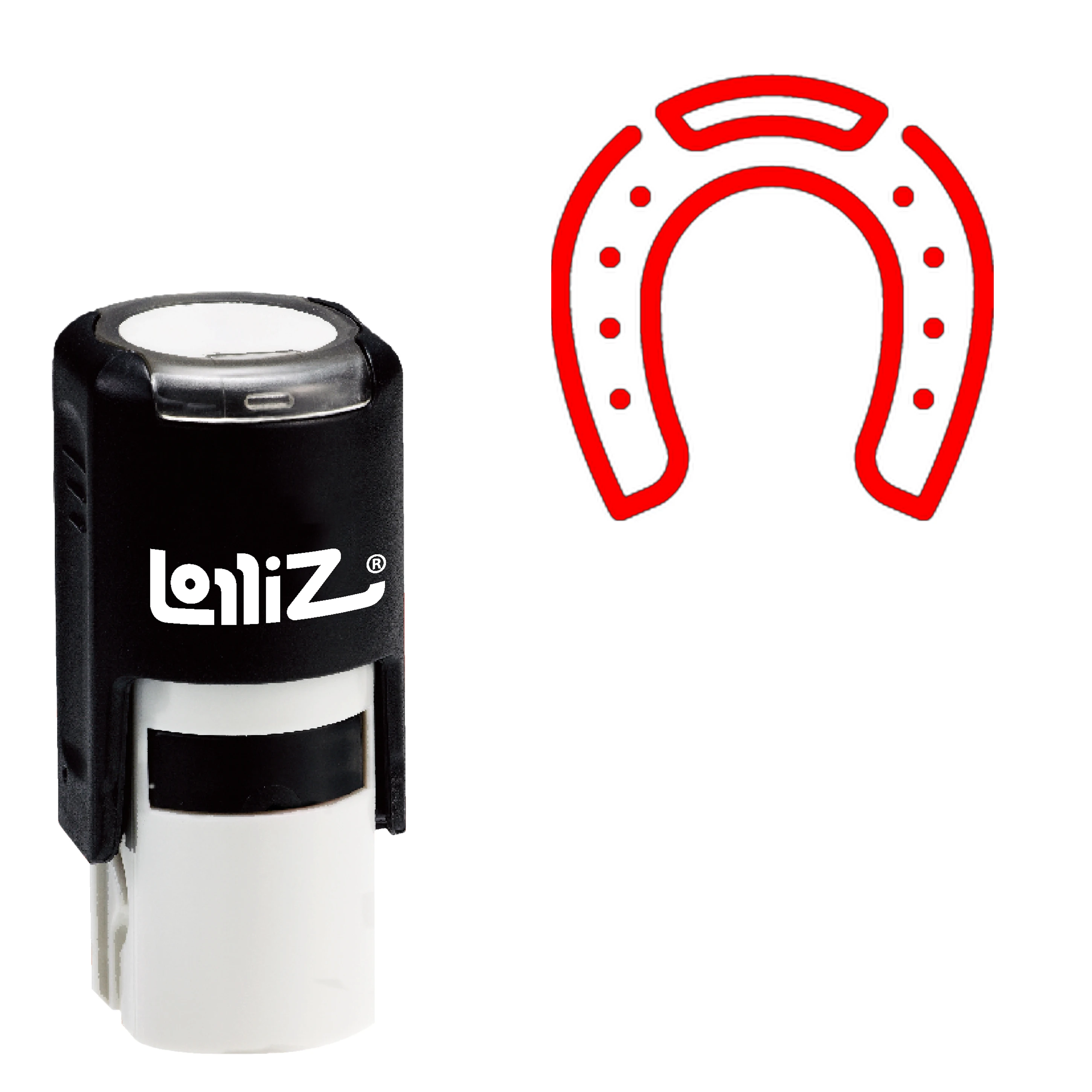 

LolliZ Horseshoe самоклеящаяся резиновая печать-Современная серия символов