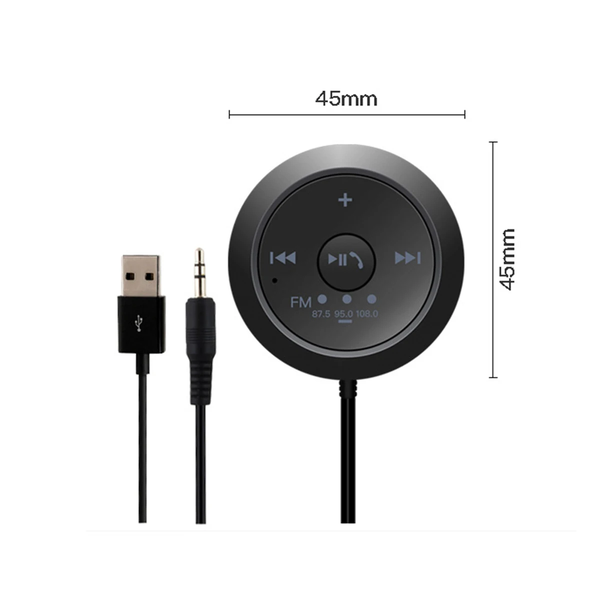 Автомобильный беспроводной аудиоприемник AUX 3 5 мм с Bluetooth 0 музыкальный MP3 плеер