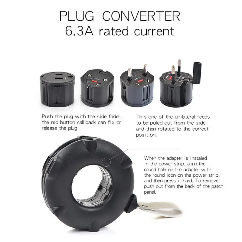 Путешествия Multi function Универсальный пончик патч корд usb разъем для зарядки в