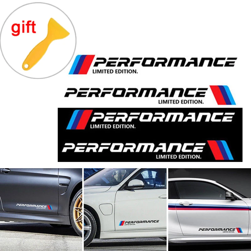 2 шт. автомобильный боковой двери Светоотражающие Стикеры для BMW E46 E39 E60 E90 E36 F30 F34 F10