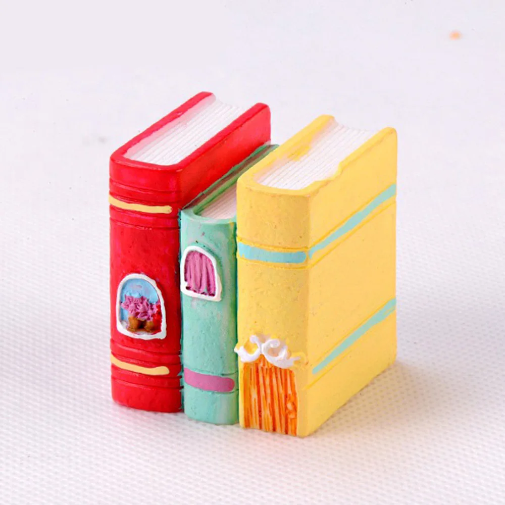 DIY Мини ремесло орнамент Смолы миниатюрный Сказочный Сад декоративная книга