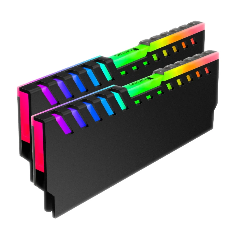 Jonsbo Nc 2 шт. Настольный теплоотвод ОЗУ кулер оболочки Rgb 256 Цвет Автоматическая