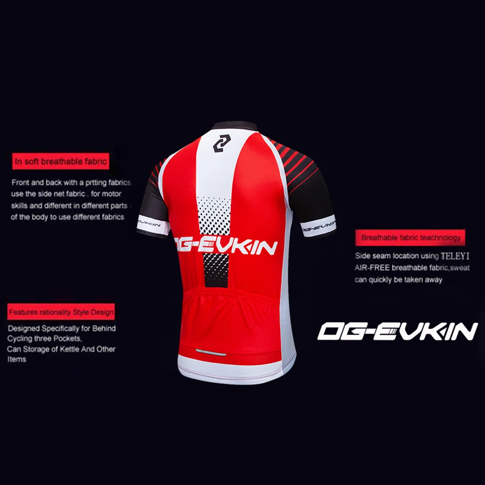 OG-EVKIN 2018 Summer Short Sleeve Cycling Jersey Set Bike Clothing Breathable Bicycle Jerseys Clothes Maillot Ropa Ciclismo | Спорт и