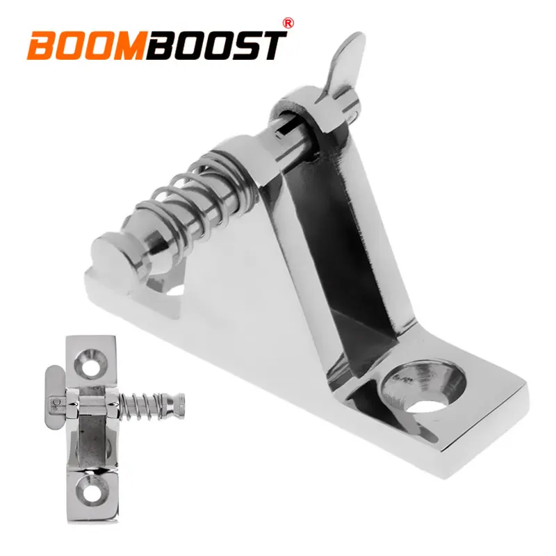 

1 Pcs Stainless Steel With Quick Release Top Deck Hinge 90 Degree Silver Fit For Boat Marine Removable Bolt/Pin Hardware