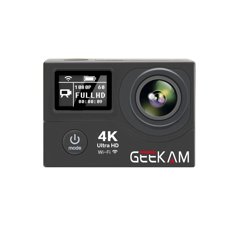 Горячие TTKK GEEKAM спортивная водонепроницаемая камера 4 к HD Wi Fi подводные виды