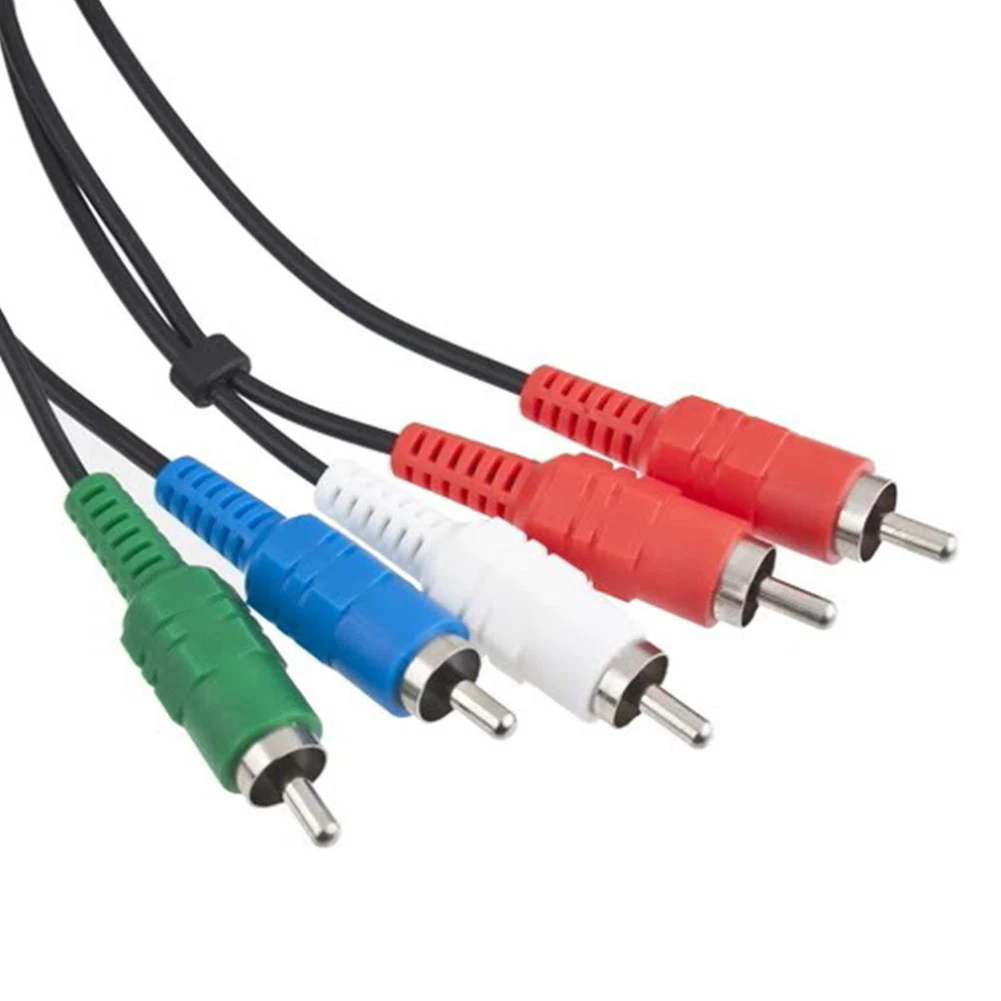 Аксессуары для игр 140 см компонент 5RCA AV Аудио Видео HD ТВ кабель Sony 1 2 3 PS1|Кабели VGA| |