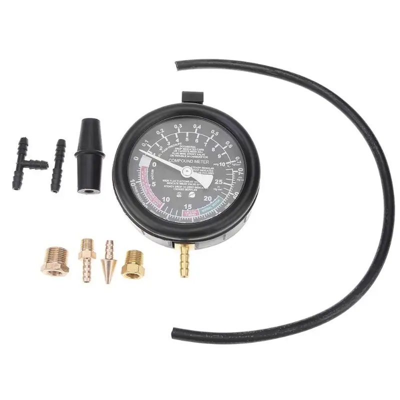 Multifunction Car Engine Vacuum Pressure Gauge Meter For Fuel System Vaccum Seal Leakage Tester | Инструменты