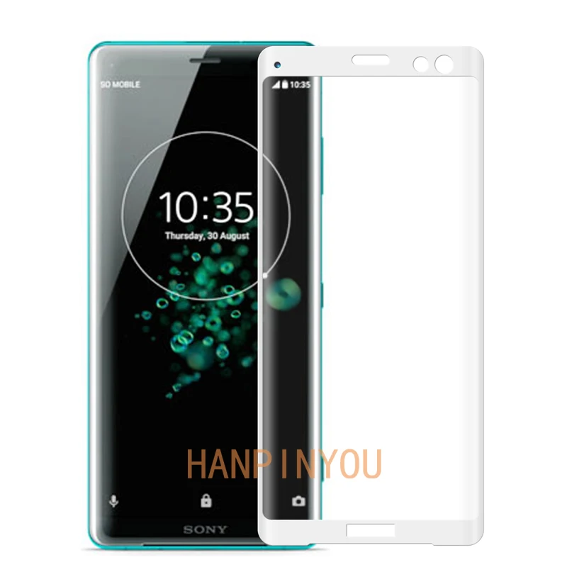 Для Sony Xperia XZ3 6 0 "3D полное покрытие изогнутое закаленное стекло 9H Премиум