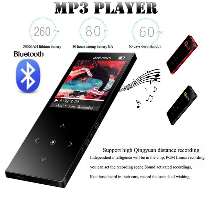 Benjie K8 Mp3 плеер пресс ключ мини ультра тонкий музыкальный 1 8 дюймов цветной экран