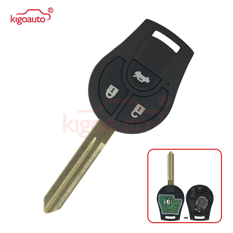 Kigoauto Автомобильный Дистанционный ключ для NISSAN FCC ID CWTWB1U761 March Qashqai солнечное сильфи
