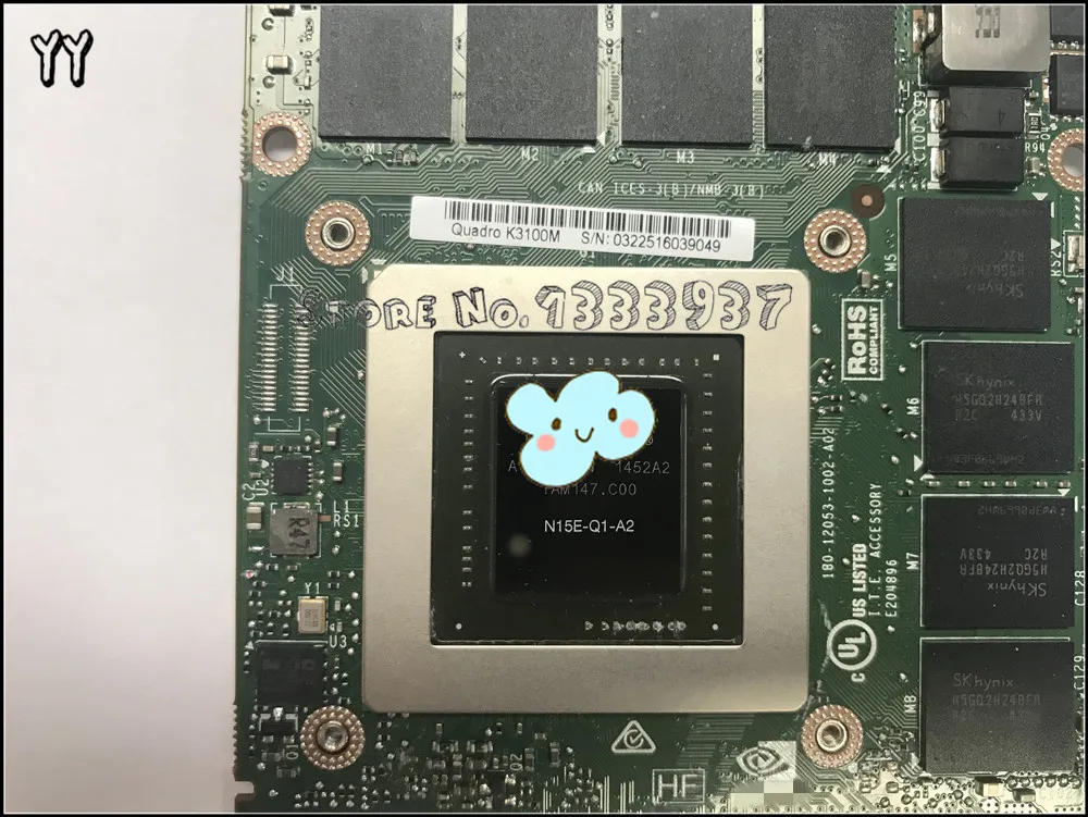 K3100M K3100 4G N15E Q1 A2 видеокарта для DELL M6700 M6800 M6600 HP 8740W 8760W Дисплей графическая