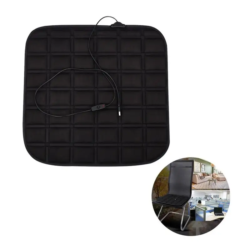 Автомобильная подушка с подогревом USB зимний автомобильный коврик универсальный