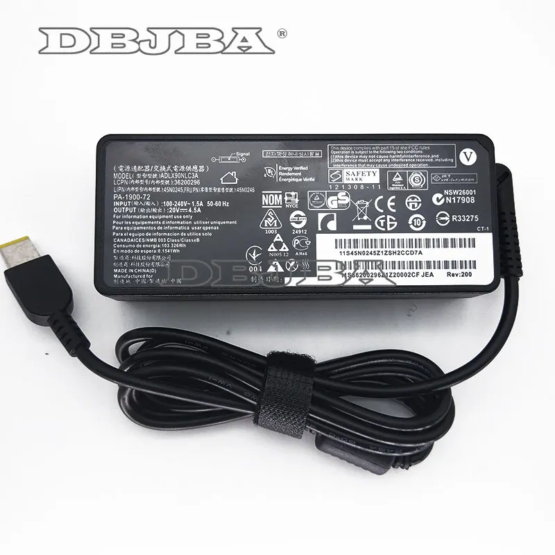 Блок питания для ноутбука зарядное устройство Lenovo ThinkPad X1 Carbon (2016) серии N3N25UK 344428U