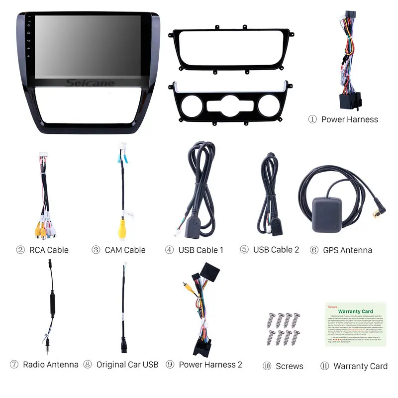 Seicane четырехъядерный GPS навигация Радио Android 7 1/8 1 для 2012 2013 2014 2015 Фольксваген SAGITAR
