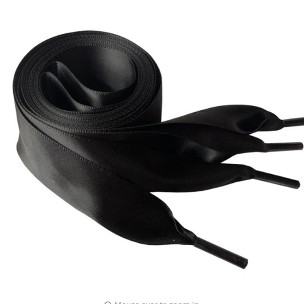 1 пара шелковых плоских шнурков шириной 4 см атласные шелковые ленты шнурки 9