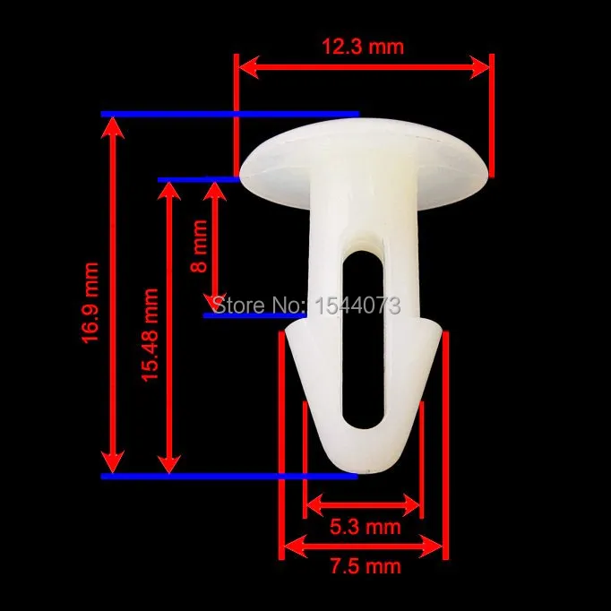 100x OEM Front / Rear Door Seal Clips Weatherstrip Retainer For Mercedes Benz R107 W108 W114 W115 W116 W123 W126 | Автомобили и