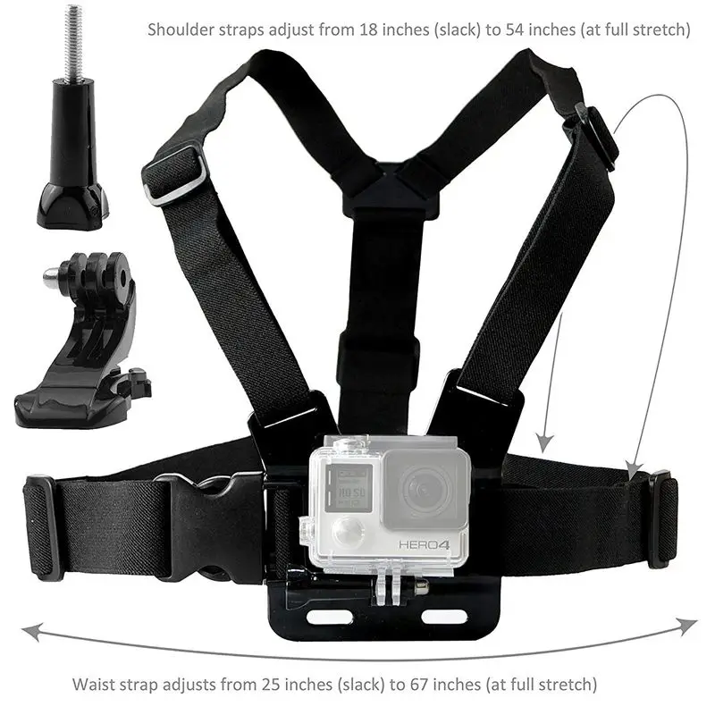 Комплект крепления для Gopro Hero 7 6 5 Black Session 4 Silver + LCD 3 2 1 нагрудный ремень Mou |