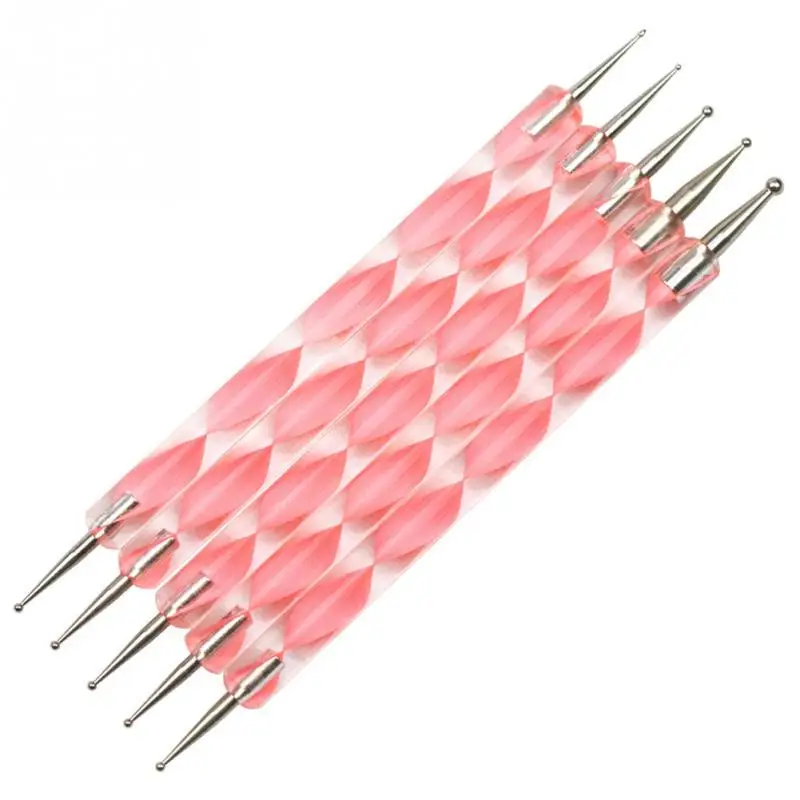 5 шт. Professional акриловые точки дрель дизайн ногтей инструмент расставить ручка DIY 2