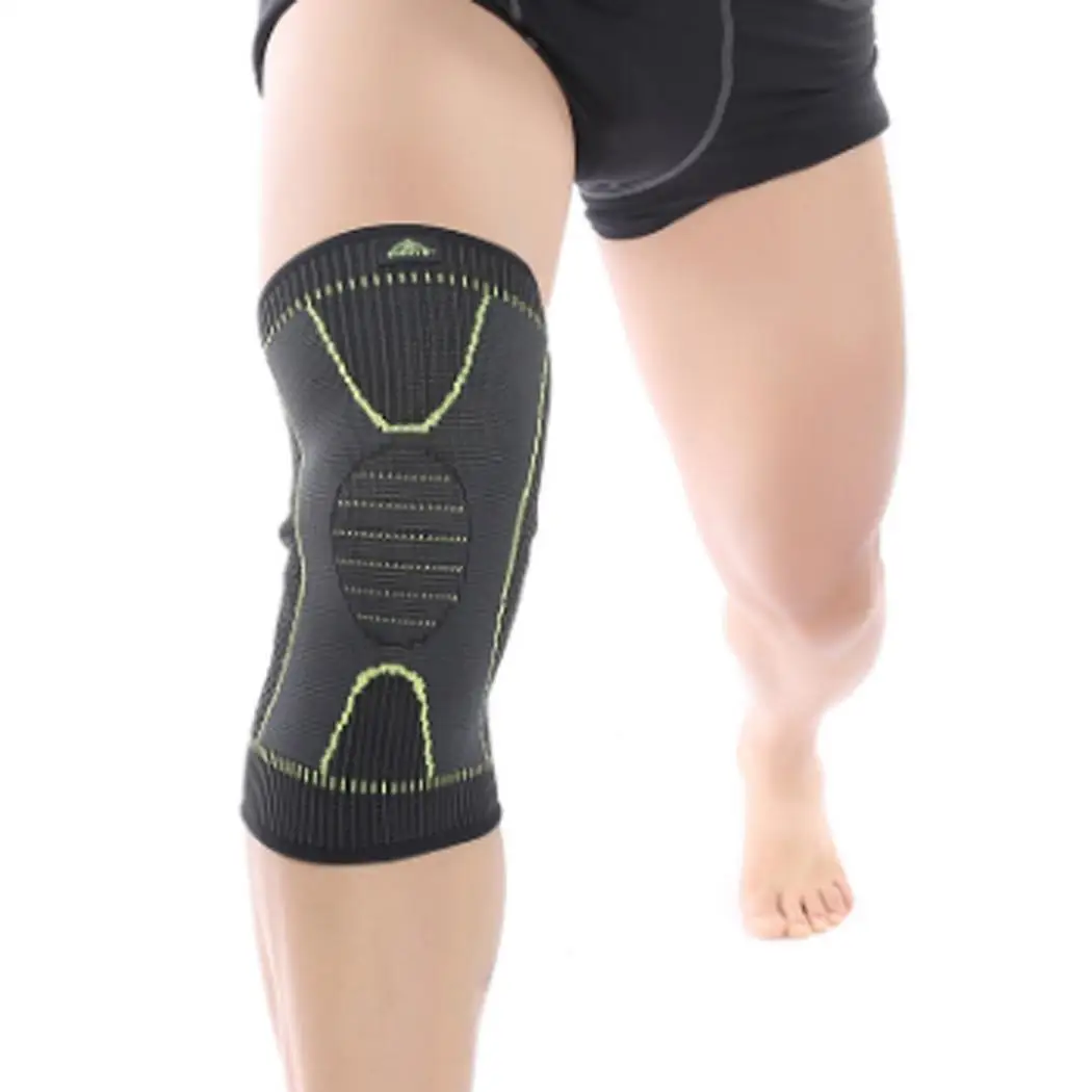 Sports High-elastic Knitted Knee Guard Professional Patchwork All Seasons Leg Medium Protective Gear | Спорт и развлечения
