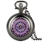 Часы кварцевые карманные в античном стиле для мужчин и женщин, дисплей с розовым окошком, лучший сувенир