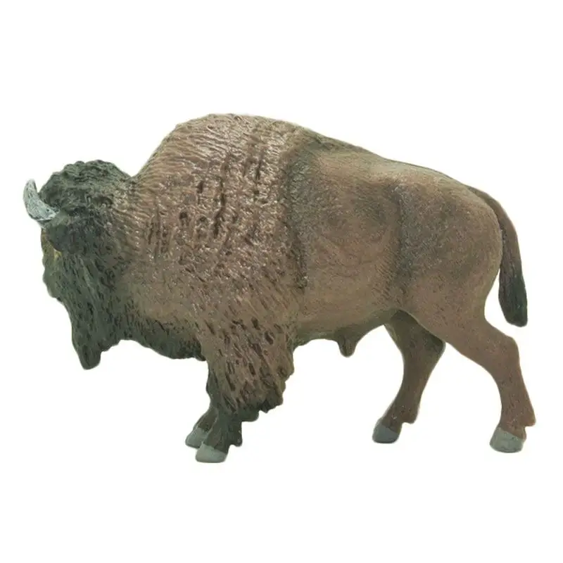Американская имитация моделей животных Bison фигурки экшн игрушек Коллекция