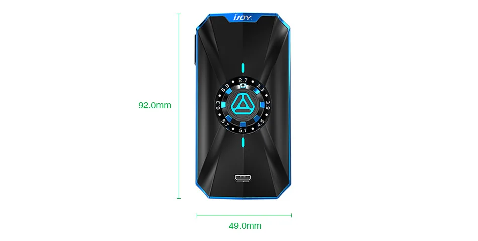 Оригинал IJOY Зенит 3 vv Box mod Поддержка 2 шт. 18650/20700 батареи для электронной сигареты |
