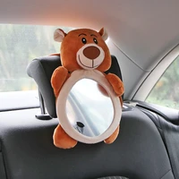 new car rearview mirror baby cute mirrors wide view rear adjustable safety seat car back mirror headrest mount for baby kids