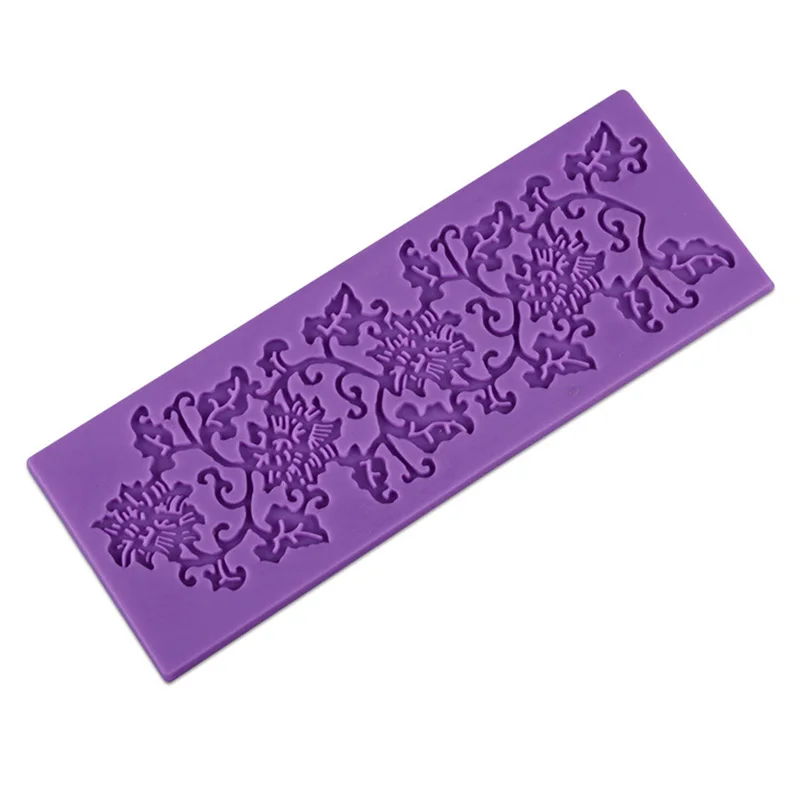 Silicone Mold Fondant Cake Lace Embossed Sugar Mat Decorating Tool Embossing Baking Tools | Дом и сад