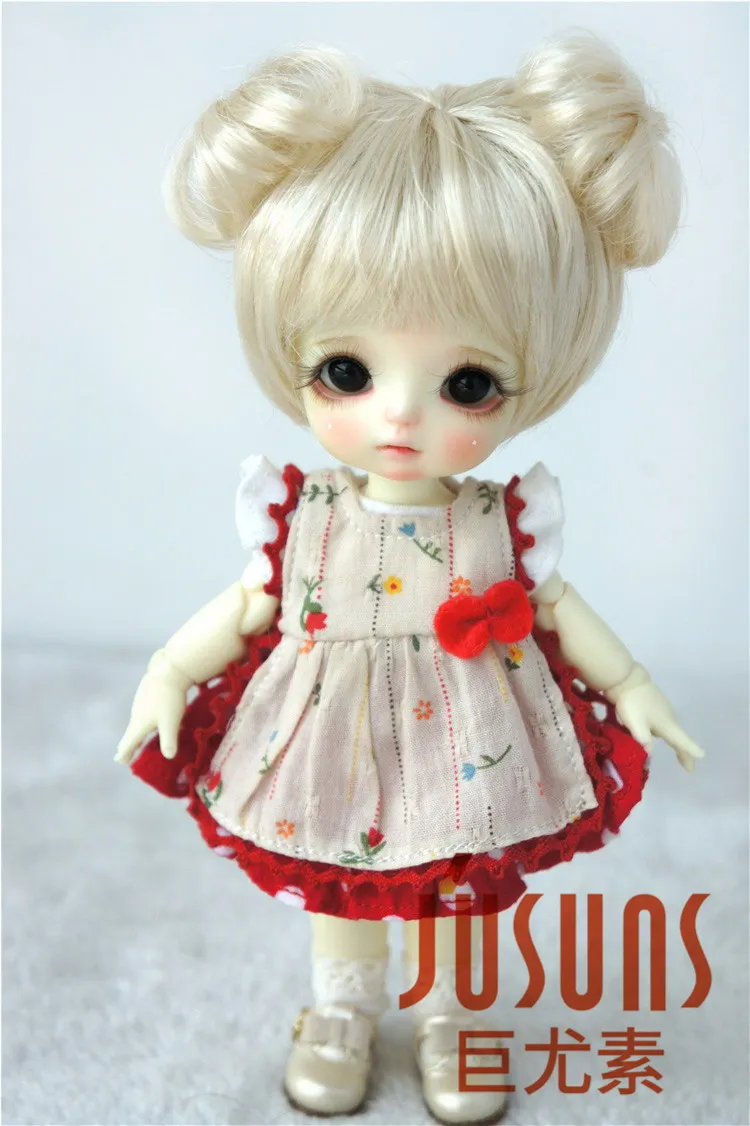 JD301 1/8 1/6 милый синтетический мохеровый парик BJD модный двойной круг