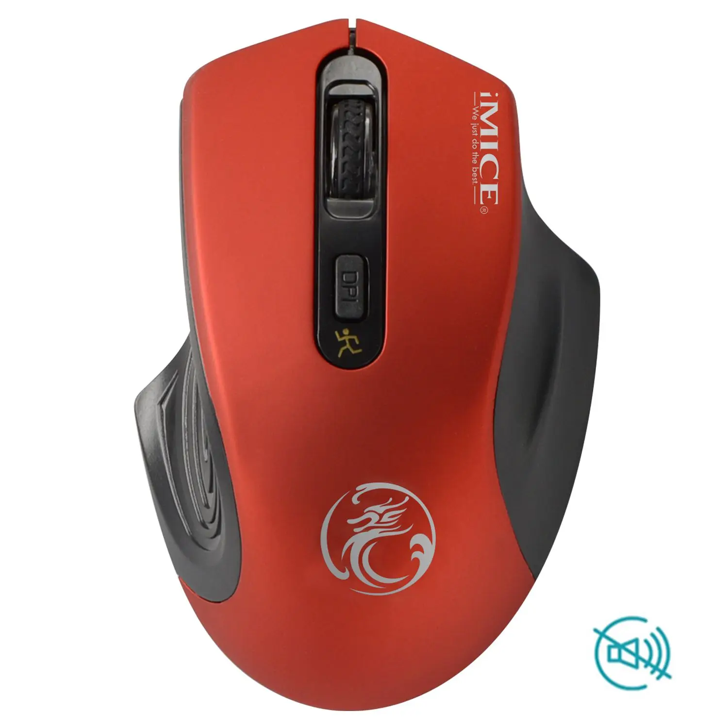imice Wireless Mouse 4 Buttons 1600DPI 2.4G Optical Energy Saving Mice For Laptop PC Computer | Компьютеры и офис