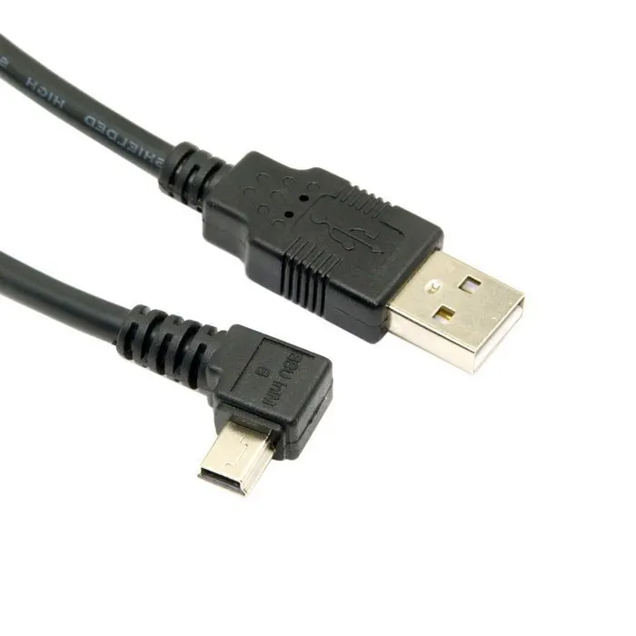 Chenyang USB 2 0 штекер к Мини Тип B 5-контактный левый Угловой 90 градусов кабель для