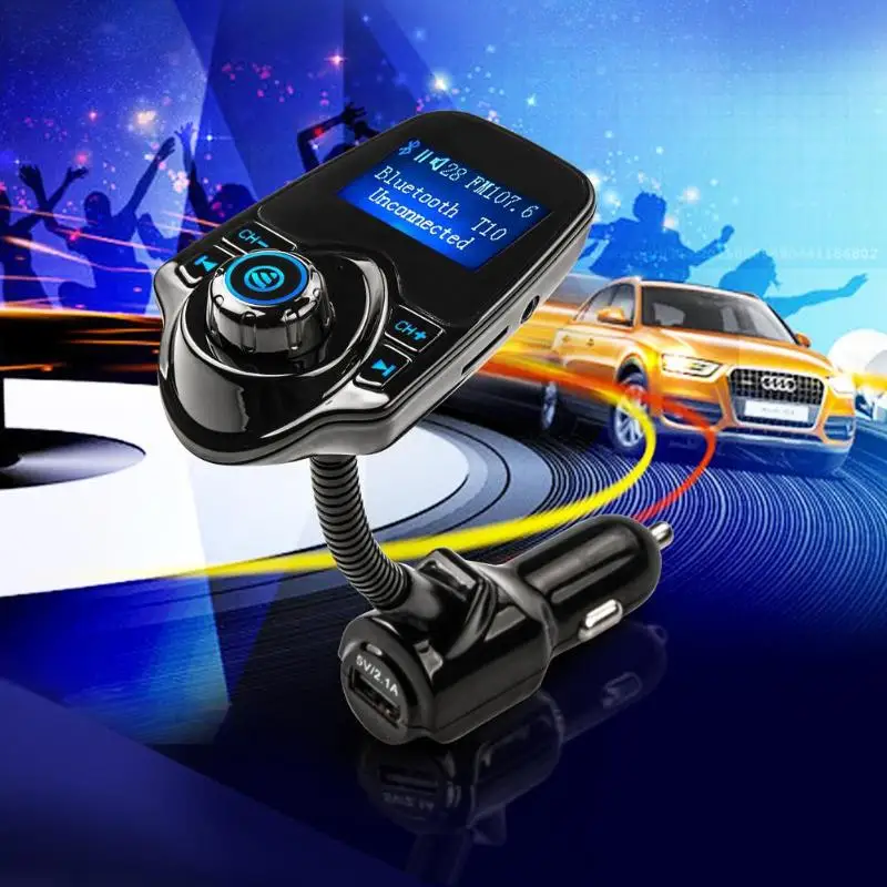 Bluetooth автомобильный комплект fm передатчик беспроводной радиоадаптер модулятор