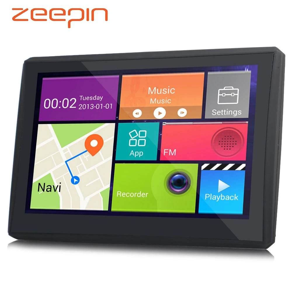 7 &quotAndroid автомобильный планшет gps навигация 170 градусов 1080 P Автомобильный