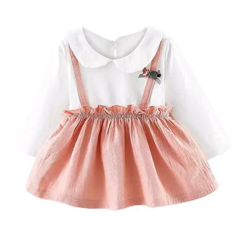 Emmababy одежда для маленьких девочек осеннее платье с длинным рукавом детское