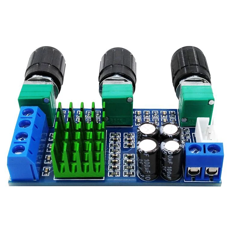 FFYY DC 12V 24V TPA3116D2 80Wx2 цифровой усилитель доска ВЧ бас Регулировка громкости