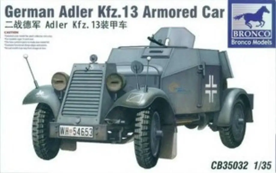 Бронированный автомобиль Bronco CB35032 1/35 немецкий Adler Kfz.13|Наборы для сборки моделей| |