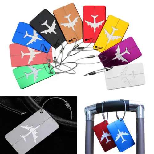 Алюминиевые бирки для багажа ярлык чемодана имя адрес идентификационный пакет