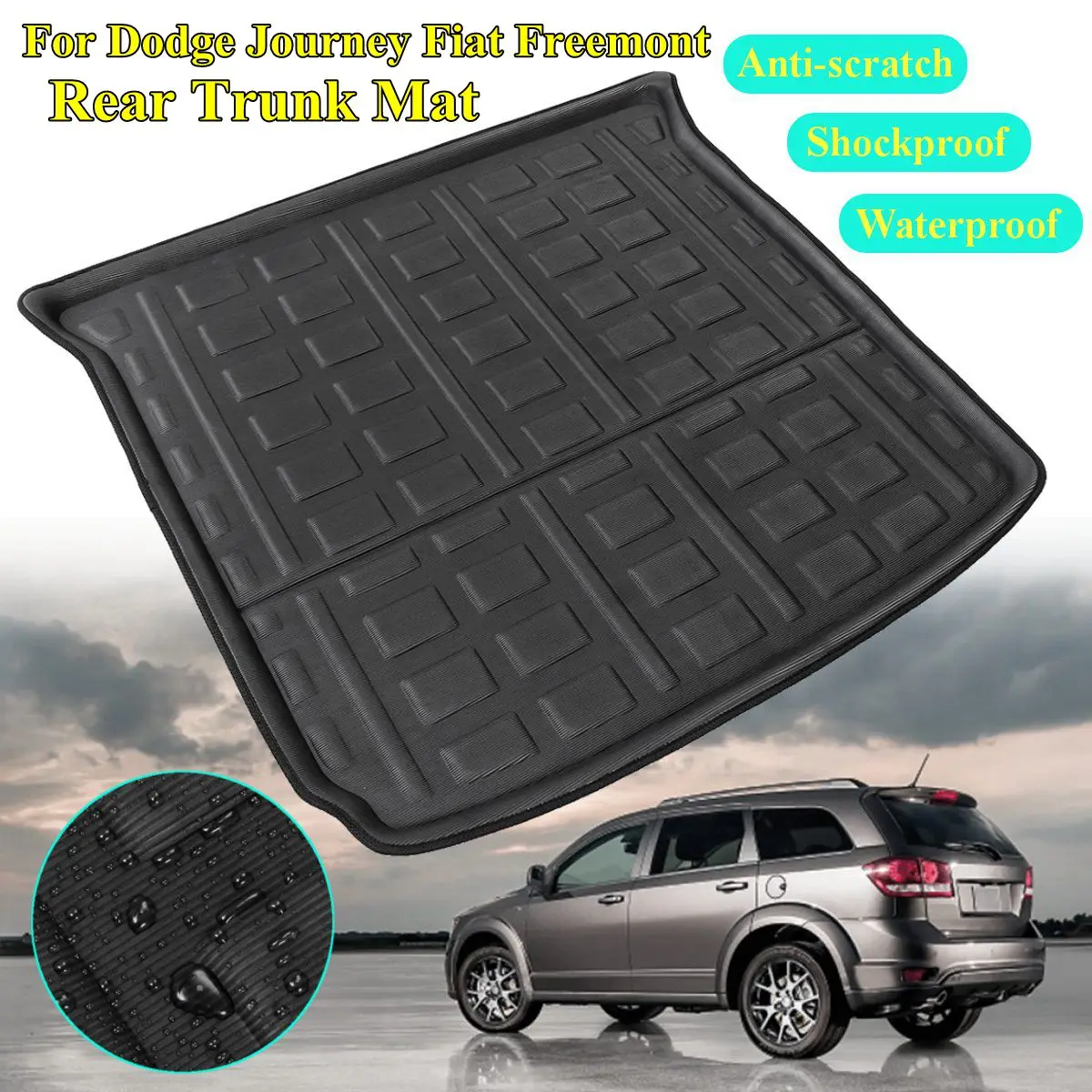2 стиля Задняя подкладка для багажника Dodge Journey моделей сидений Fiat Freemont 2009 2010 11 2018 5