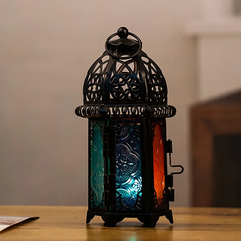 Vintage Hollow Hanging Candle Holder Candlestick Lantern Stand Home Decoration | Дом и сад