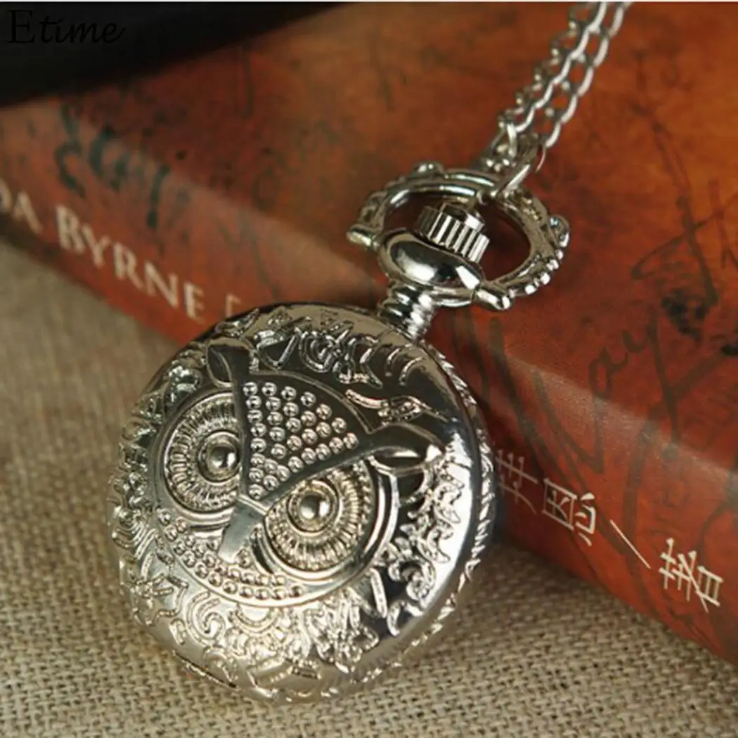 FANALA Pocket Watch World of Warcraft Kid Toys Watches Black Quarzt Nurse Gifts Item Owl Shape Jack Skelling | Наручные часы
