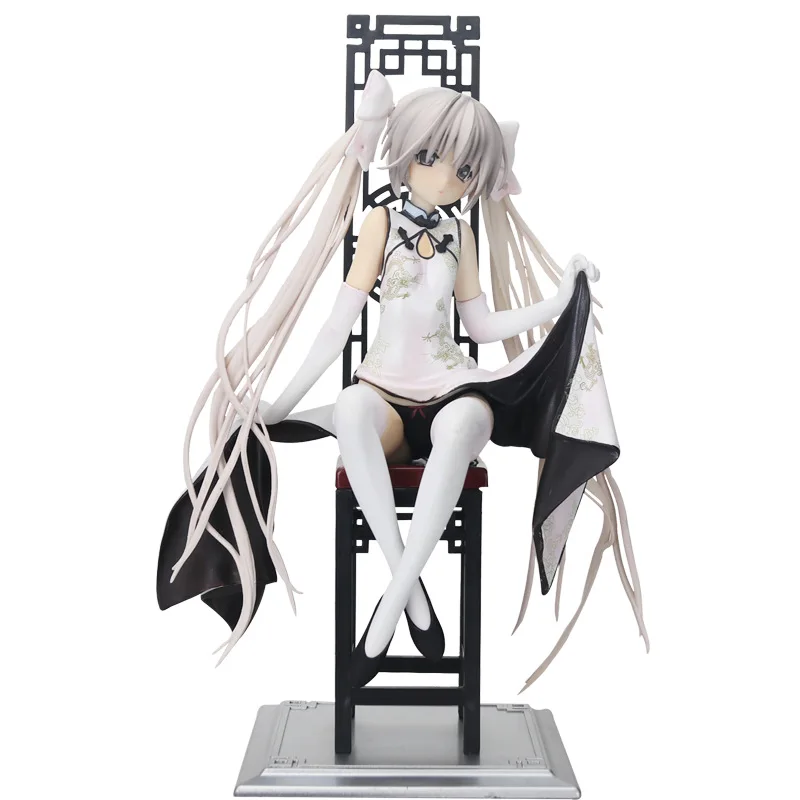 ALPHAMAX SKYTUBE 22 см Аниме игра черное шелковое платье Yosuga no Sora Kasugano сексуальная девушка