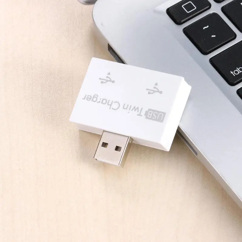 USB 2 0 штекерное зарядное устройство с двумя портами DC 5 В зарядный сплиттер