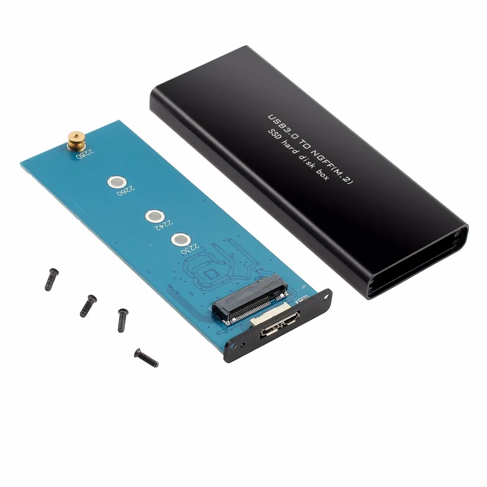 Корпус внешний eSYNiC с USB 3 0 на NGFF M.2 конвертер адаптер SSD черный чехол для жесткого