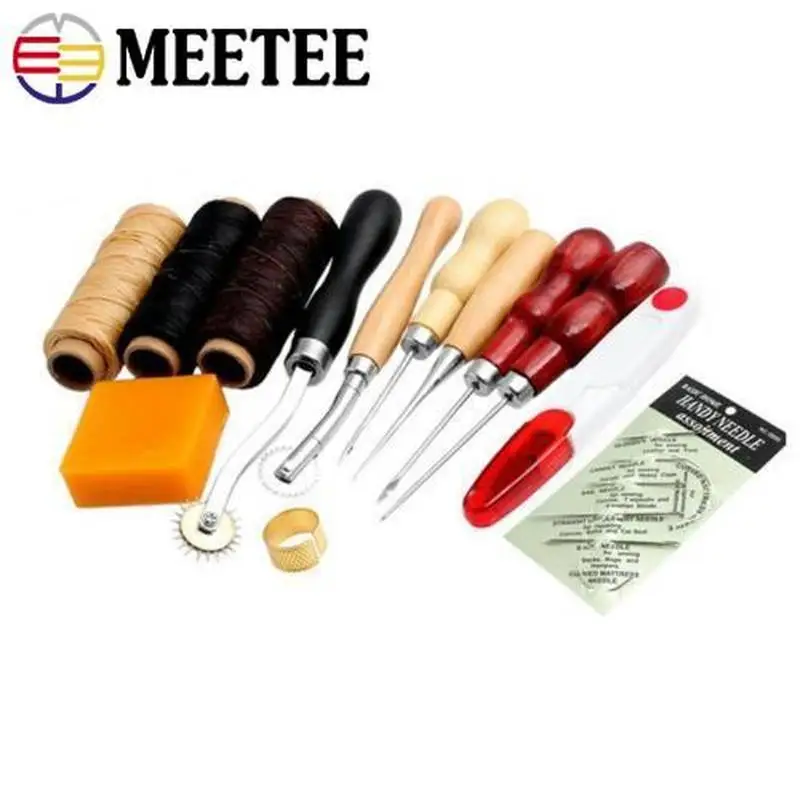Meetee DIY аксессуары ручной работы кожаный набор 13 шт. ручного шитья художественные